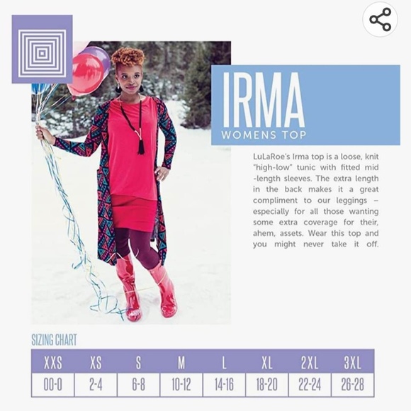 LulaRoe Irma Minnie Disney Hi Low Top M - Picture 5 of 5